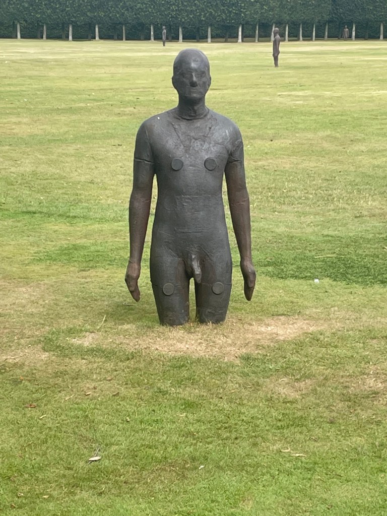 Part of Anthony Gormley's Time Horizon exhibition at Houghton Hall summer 2024
