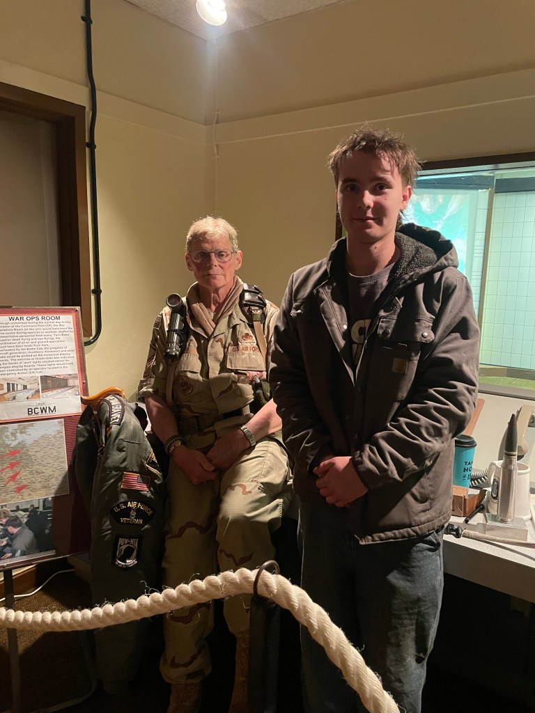 Bob on the left with J at the Bentwaters Cold War Museum