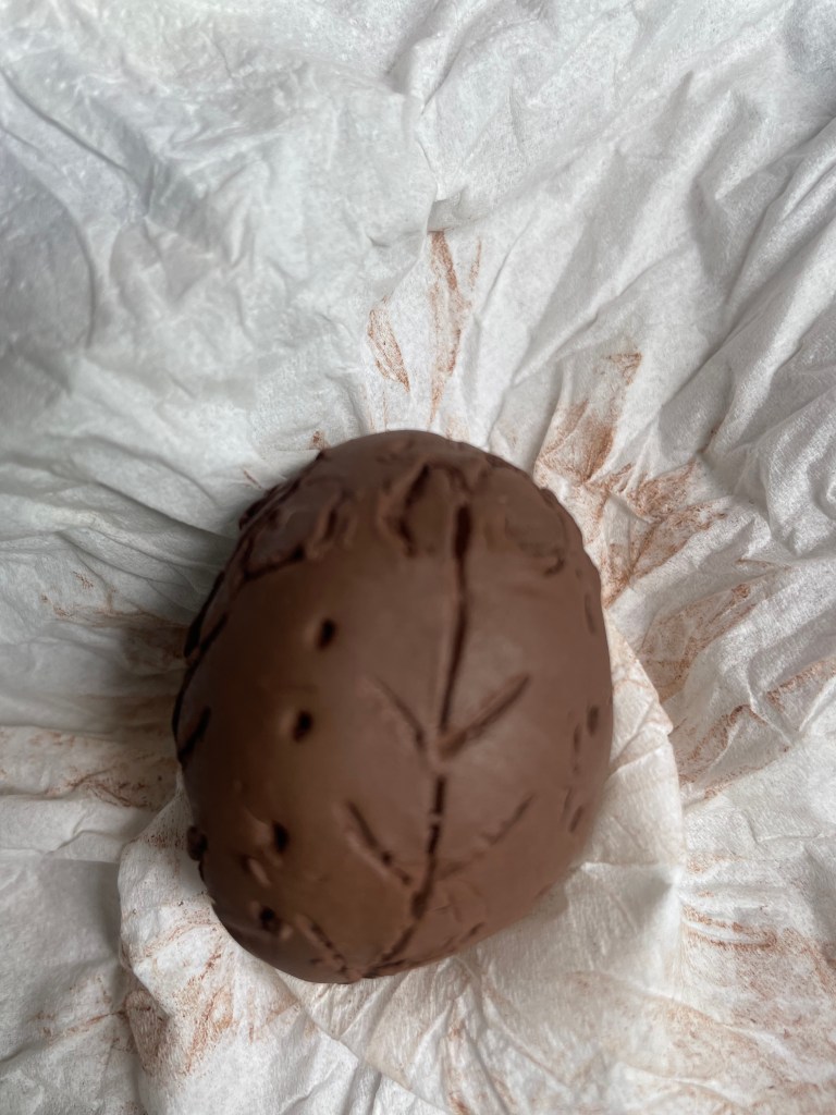 One of our clay 'dragon eggs'. We can paint these once the clay has dried thoroughly